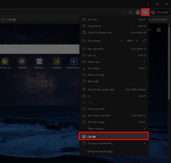 Kiểm tra phiên bản cập nhật của Microsoft Edge