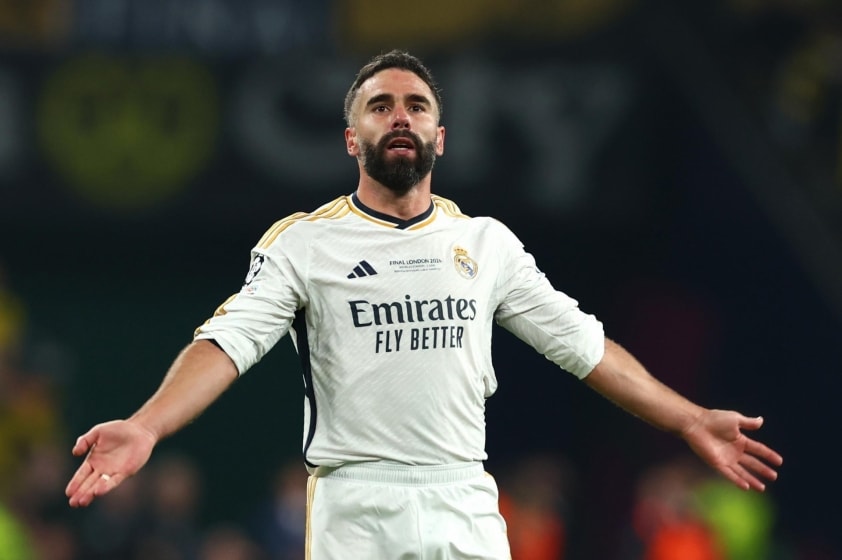 Hậu vệ Dani Carvajal trong màu áo Real Madrid