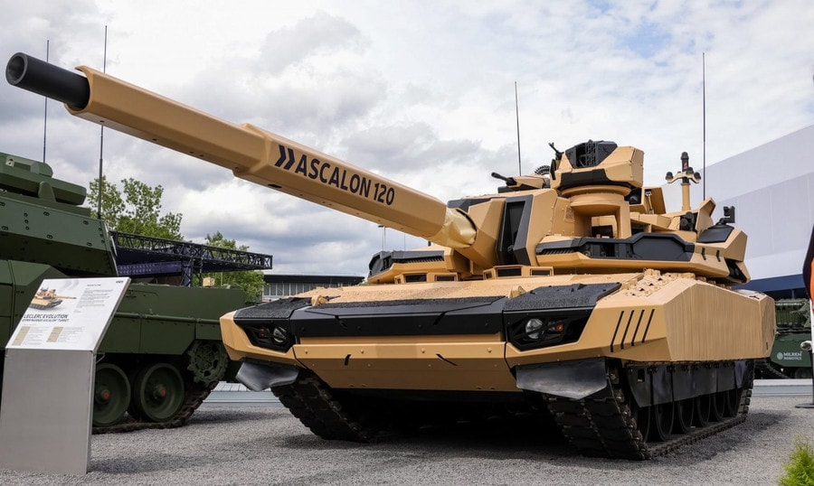 Xe tăng Leclerc Evolution tại Triển lãm Eurosatory 2024