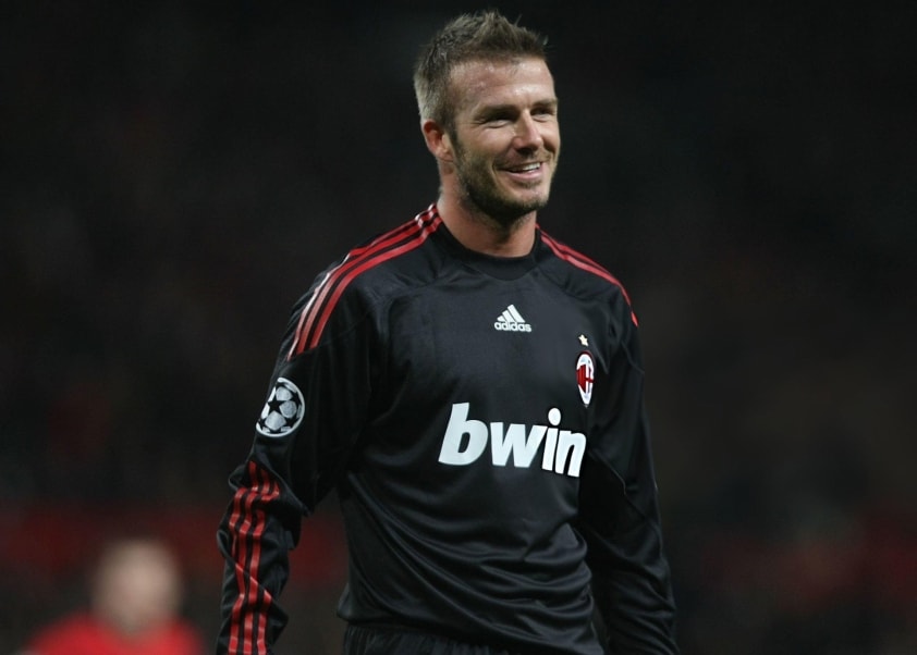 David Beckham thi đấu cho AC Milan dưới dạng cho mượn từ MLS
