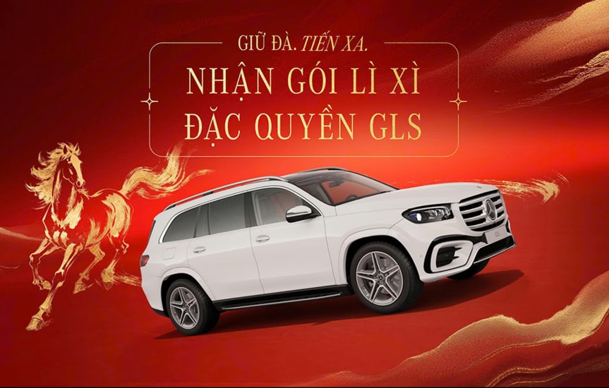 Mẫu SUV hạng sang GLS 450 4MATIC nhận ưu đãi bảo hiểm vật chất trong chương trình khuyến mại