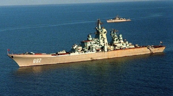 Tàu tuần dương lớp Kirov của Hải quân Nga - Phiên bản gần giống nhất với thiết kế tàu tuần dương lớp Trump. Ảnh Military Watch