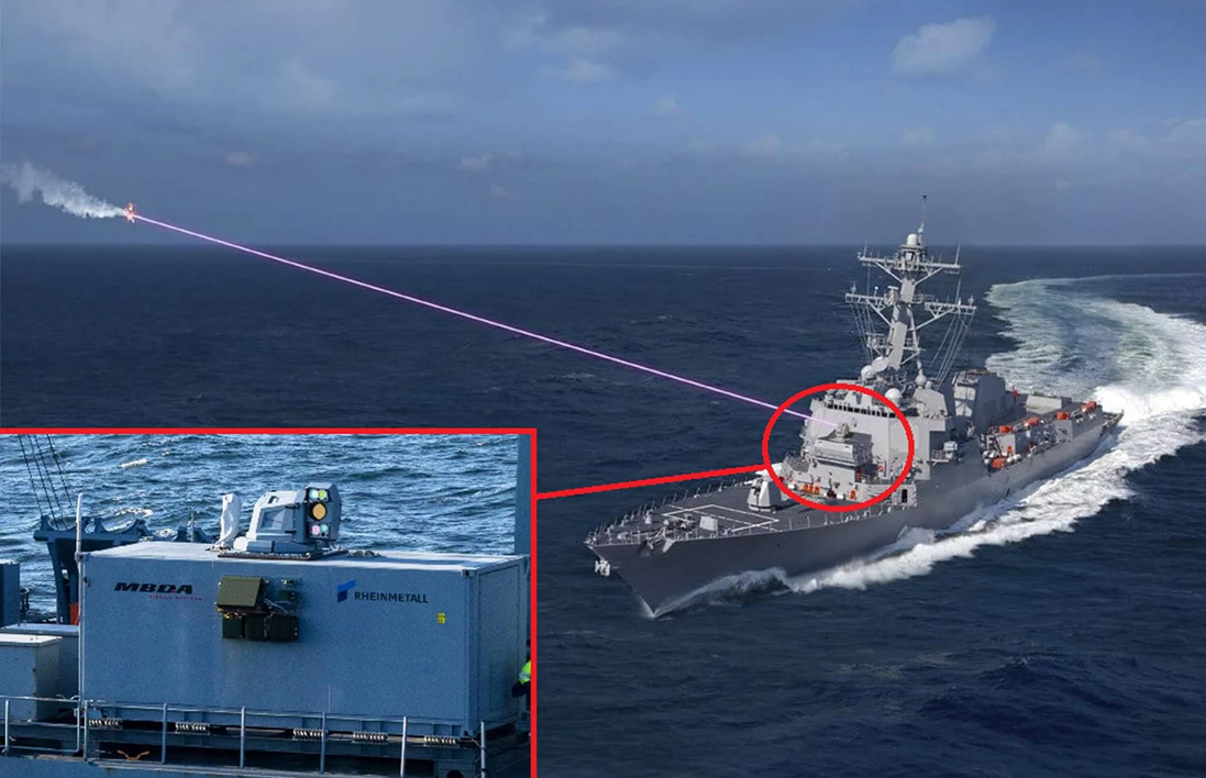 Hệ thống vũ khí laser của Đức trên tàu chiến