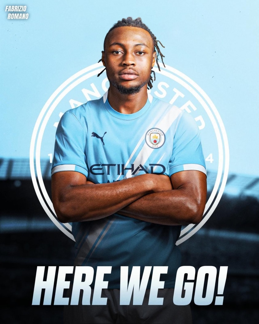 Antoine Semenyo chính thức gia nhập Manchester City với giá 65 triệu bảng