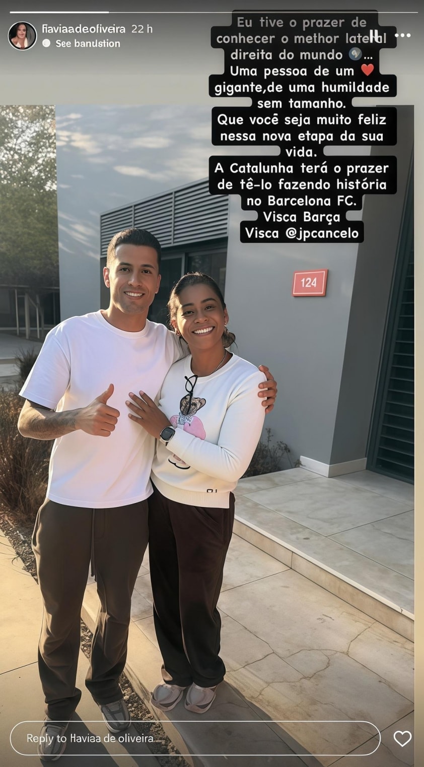 Joao Cancelo được mẹ của Malcom xác nhận gia nhập Barcelona trên Instagram