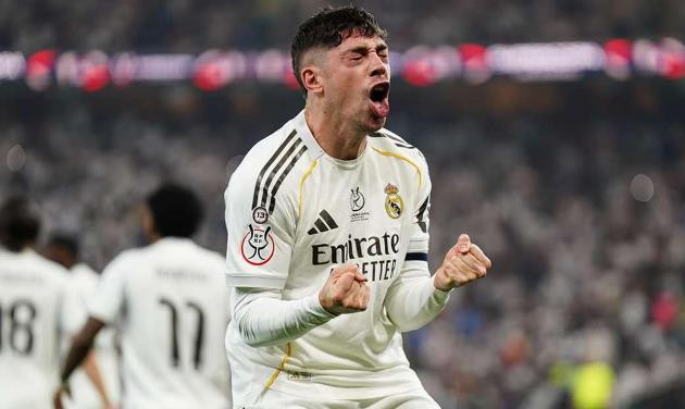 Federico Valverde có trận đấu bùng nổ với một bàn thắng và một kiến tạo.