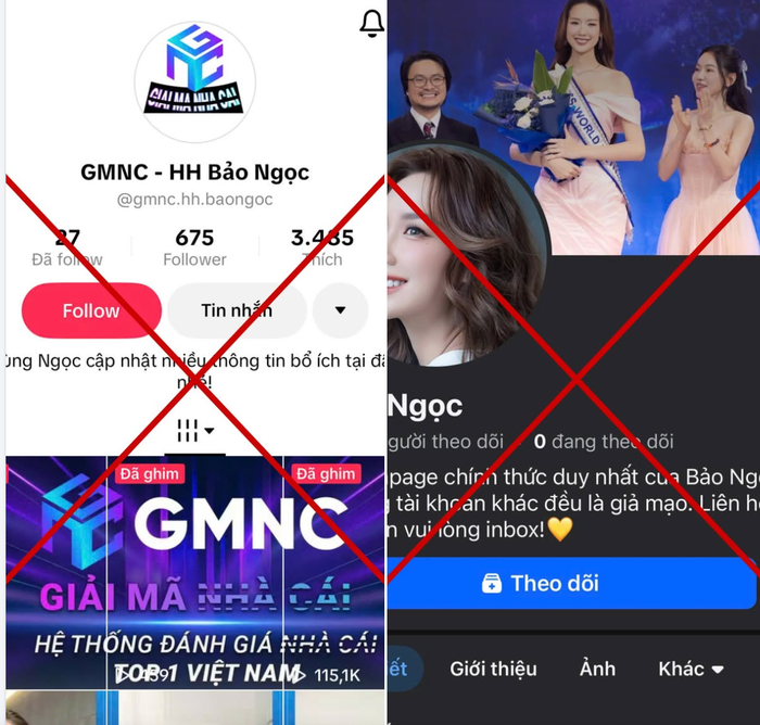 Những kênh giả mạo sử dụng hình ảnh Hoa hậu Bảo Ngọc để trục lợi vừa được công khai.