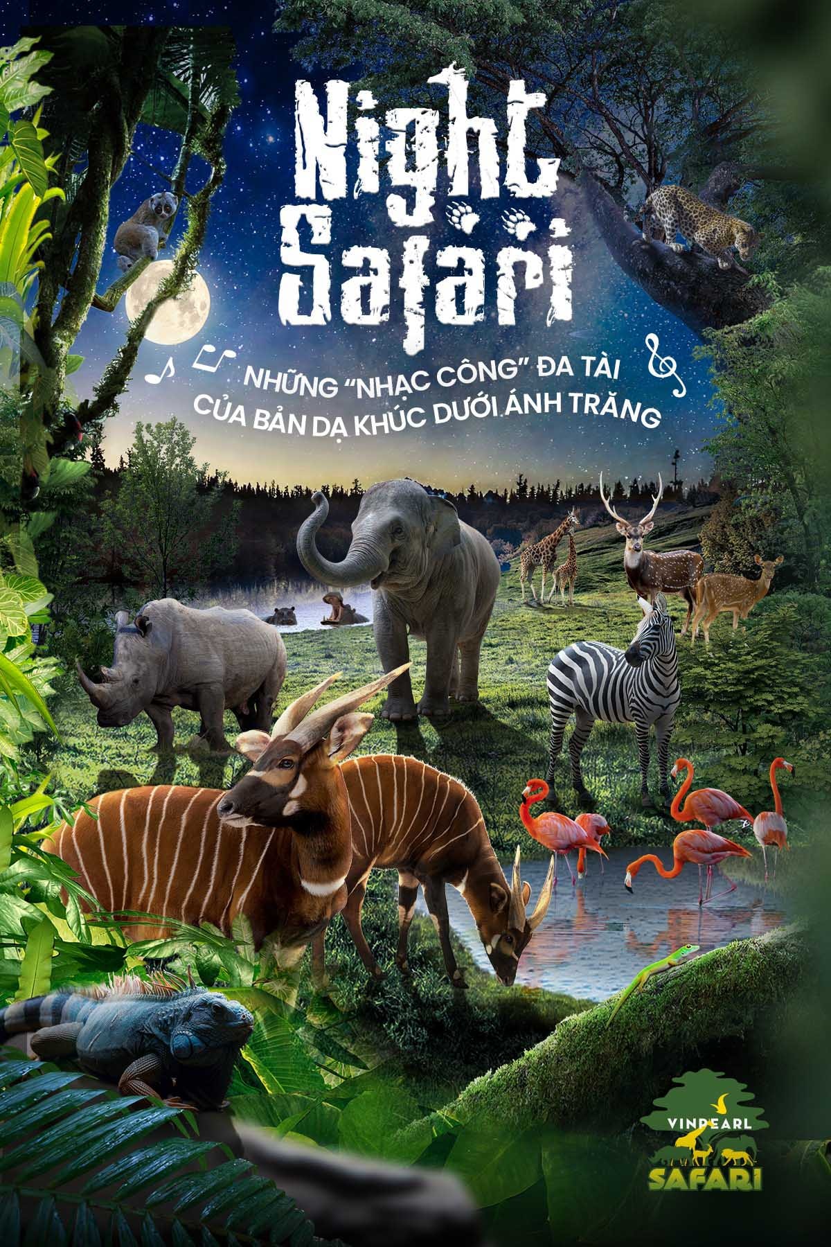 Hoạt động quan sát động vật về đêm tại Night Safari