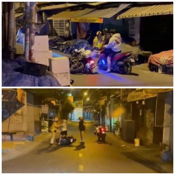 Xung quanh vụ việc hai thanh niên cản trở CSGT khi thi hành công vụ -1