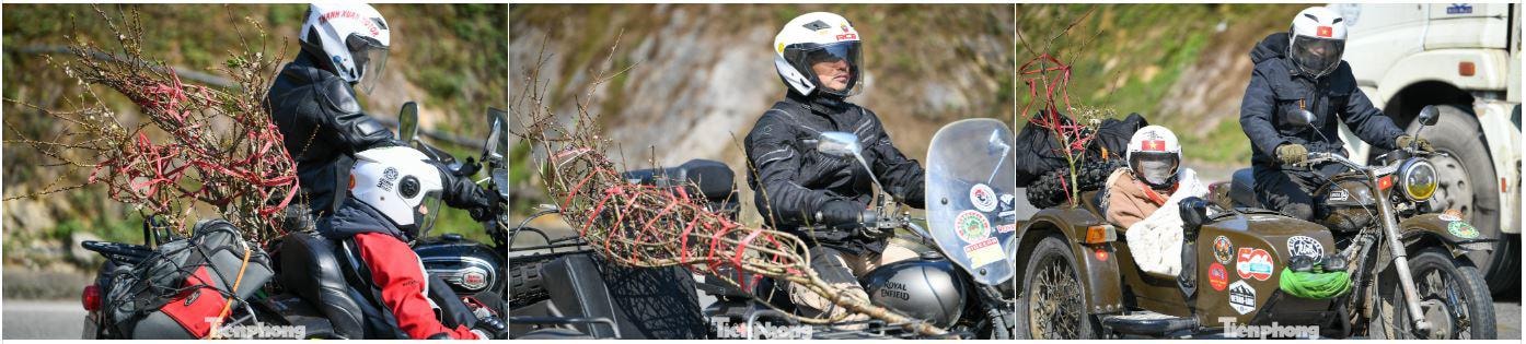 Từng chuyến xe chở đào và mận rời cao nguyên trong sương sớm để phục vụ nhu cầu chơi Tết sớm ở miền xuôi.