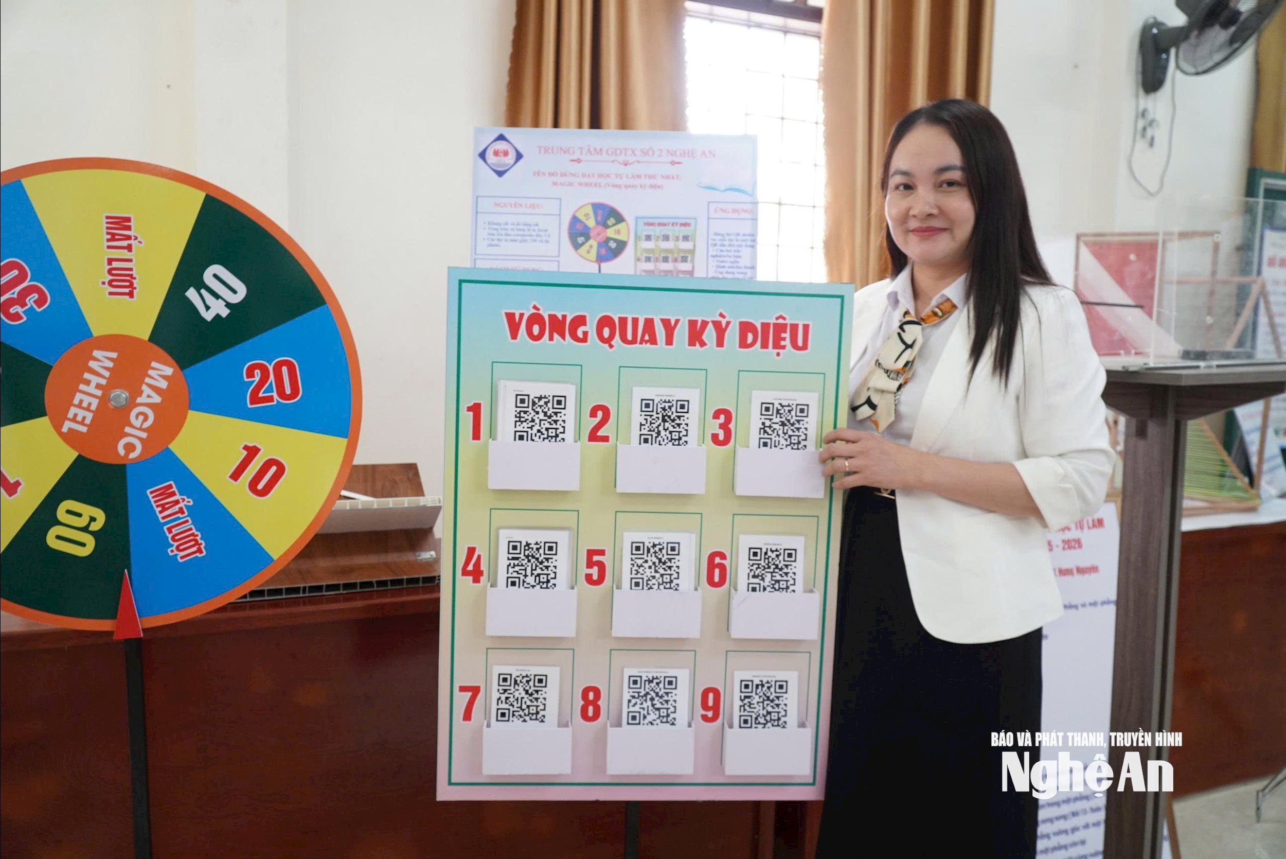 Một thiết bị dạy học được ứng dụng AI trong triển khai. Ảnh - Mỹ Hà