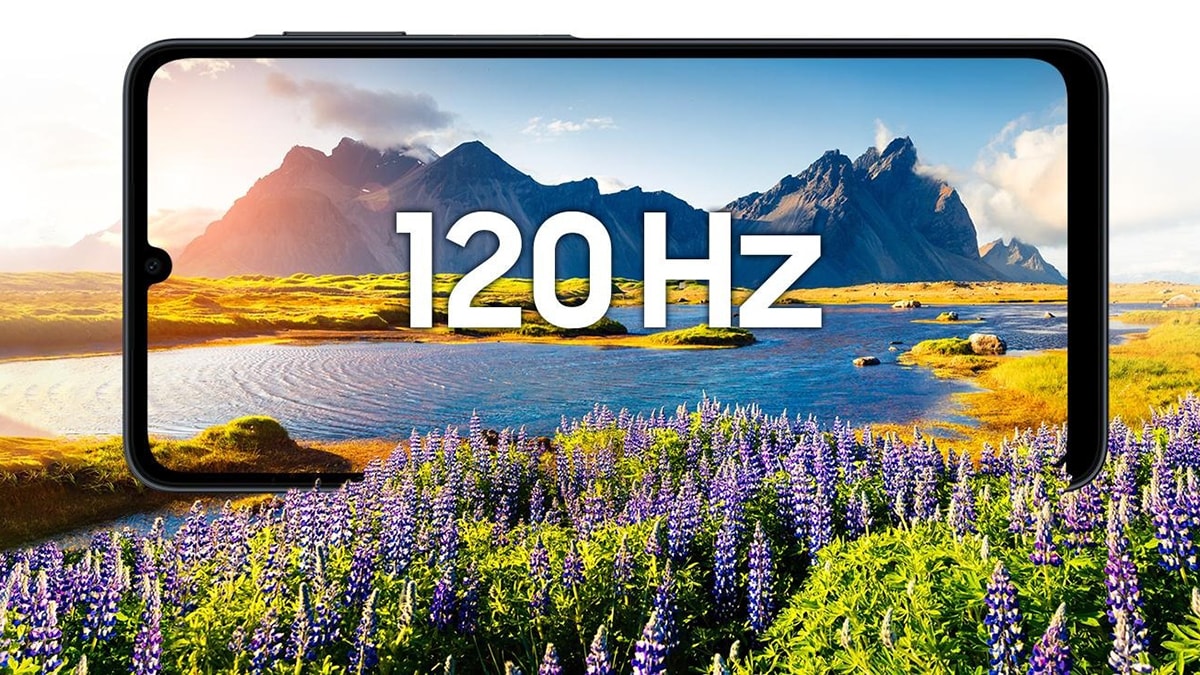 Màn hình Galaxy A07 5G hỗ trợ tần số quét 120Hz giúp các thao tác vuốt chạm mượt mà hơn
