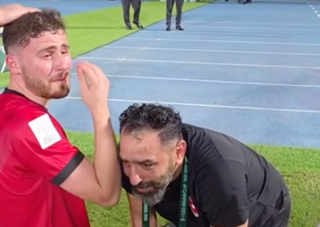 Ban huấn luyện và cầu thủ U23 Jordan bật khóc khi U23 Việt Nam loại U23 Saudi Arabia.