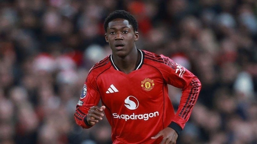 Tiền vệ trẻ Kobbie Mainoo trong màu áo Manchester United