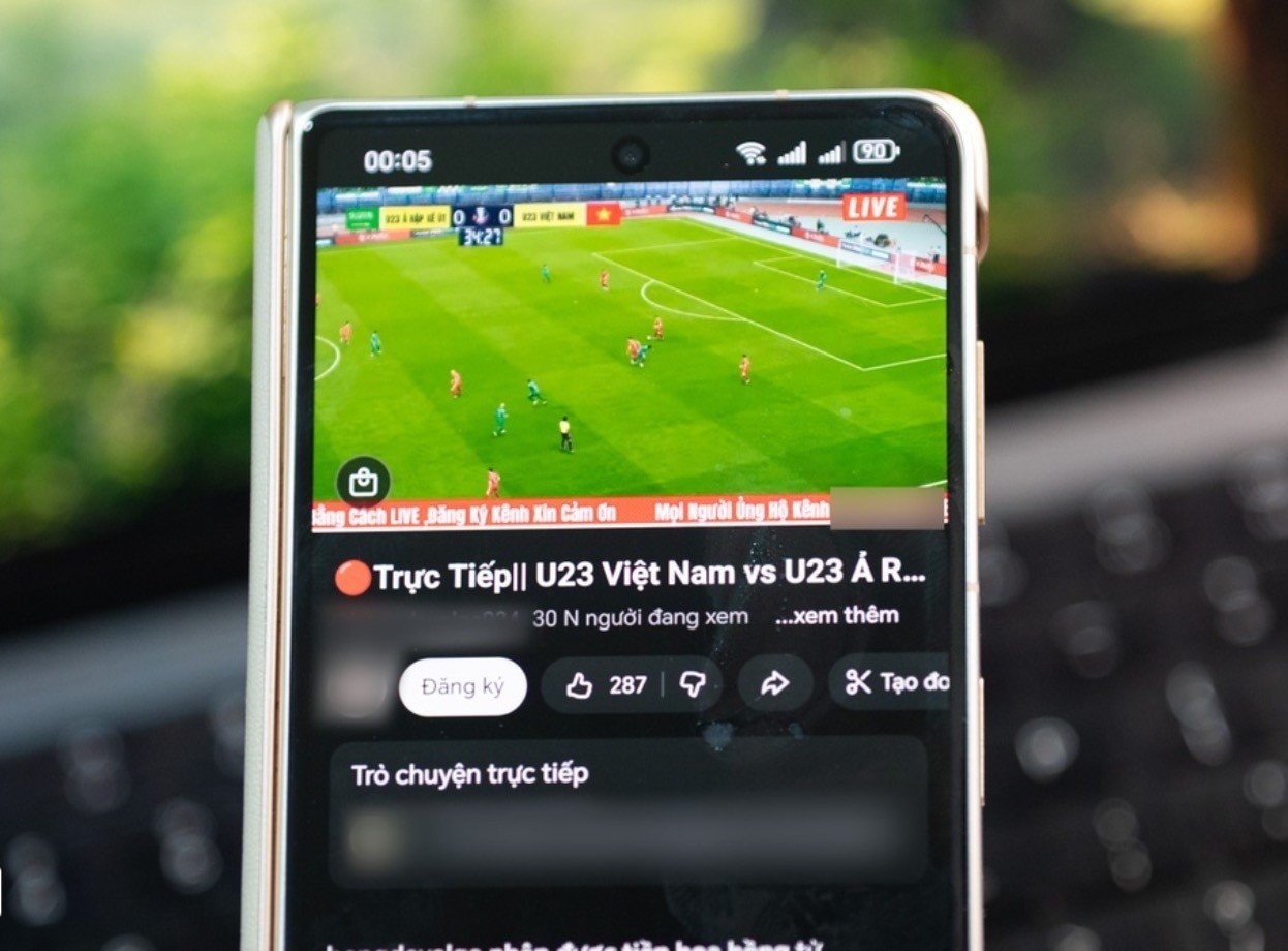 Luồng phát sóng giả mạo trận đấu U23 Việt Nam trên YouTube thu hút hàng chục nghìn người xem