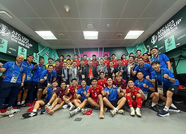 U23 Việt Nam được truyền thông khu vực ca ngợi sau 3 trận thắng liên tiếp ở VCK U23 châu Á 2026. Ảnh: VFF