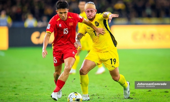 Tiền đạo Rodrigo Holgado của đội tuyển Malaysia