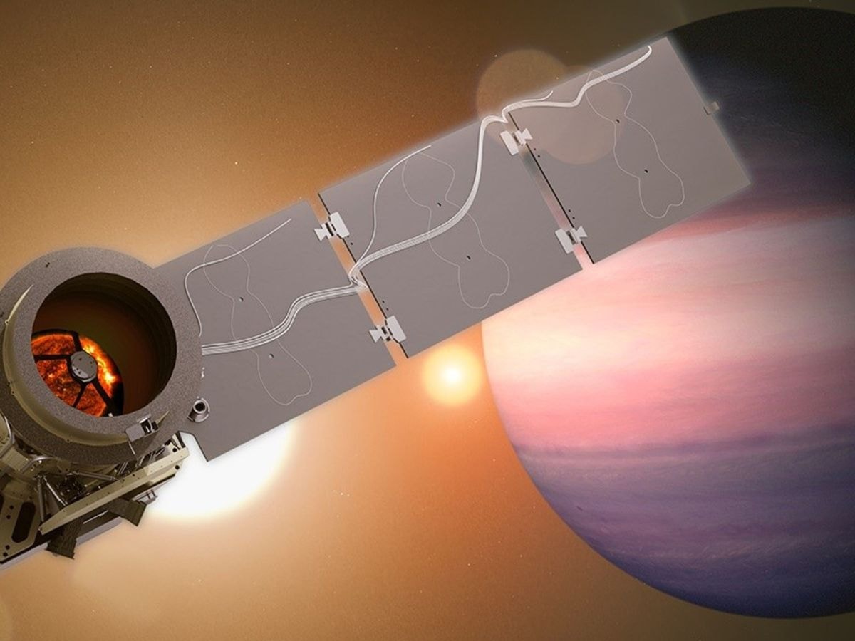 Hình ảnh mô phỏng vệ tinh Pandora của NASA trong không gian