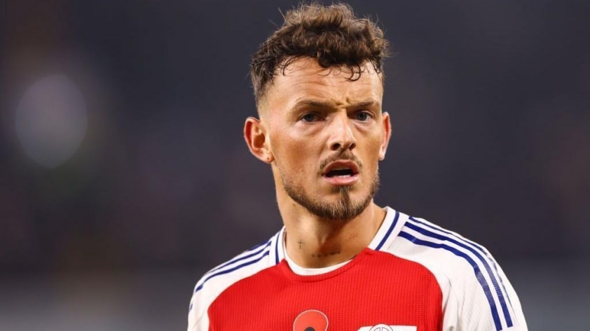 Hậu vệ Ben White trong màu áo Arsenal