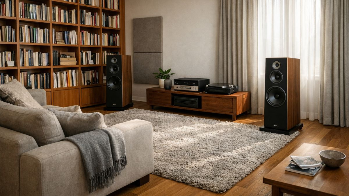 Sử dụng vật dụng mềm trong phòng giúp tối ưu hóa âm thanh bằng cách giảm phản xạ.