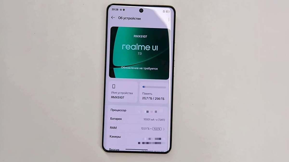 Hình ảnh thực tế smartphone realme pin 10001 mAh