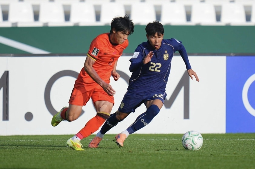U23 Thái Lan tấn công bế tắc trước U23 Trung Quốc