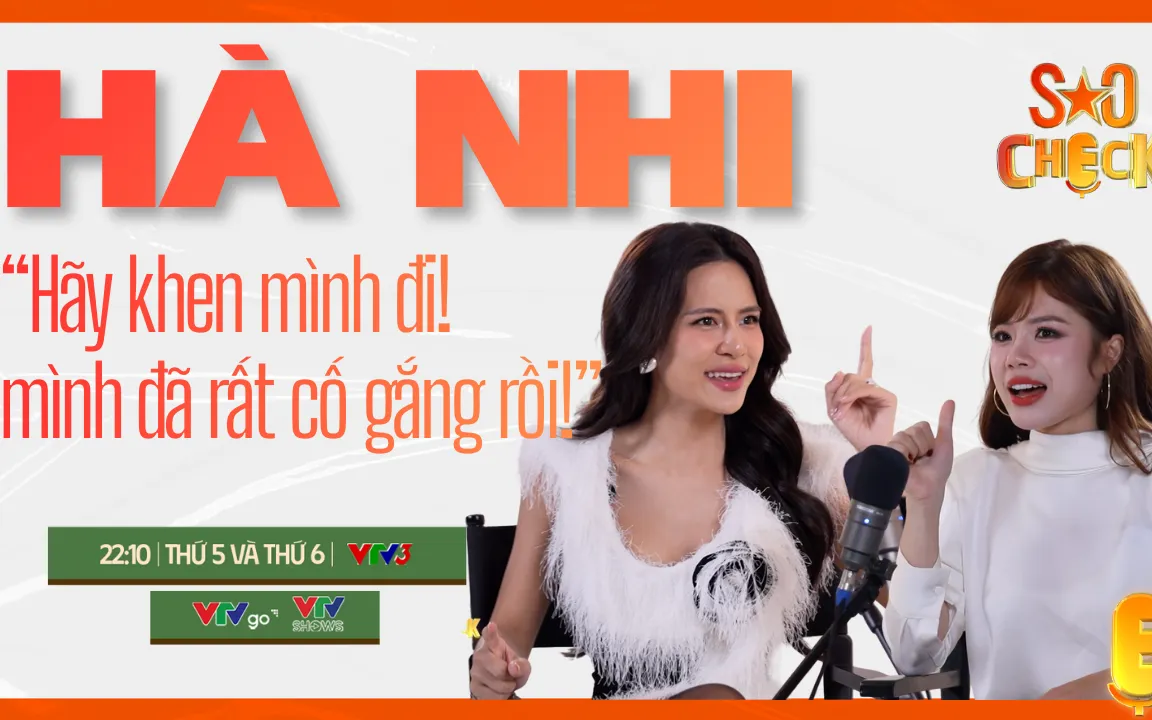 Ca sĩ Hà Nhi tại chương trình Sao Check