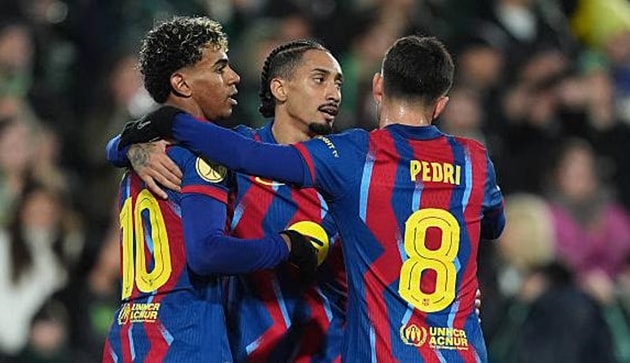 Barcelona ăn mừng chiến thắng nhọc nhằn để tiến bước vào vòng trong Cúp Nhà Vua.