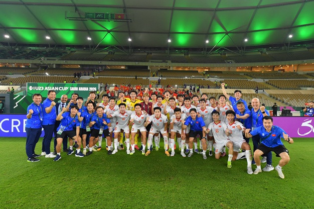 Truyền thông Thái Lan ngưỡng mộ sự thành công của U23 Việt Nam. Ảnh: VFF