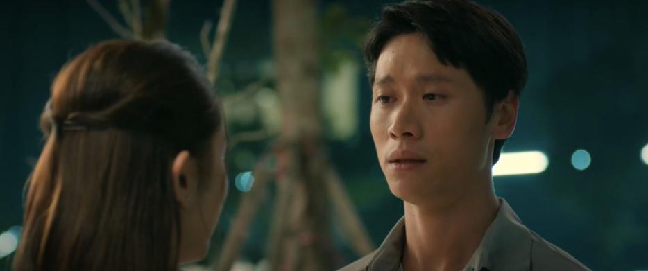 Biên bày tỏ tình cảm với Thư sau khi trút bỏ gánh nặng tâm lý.