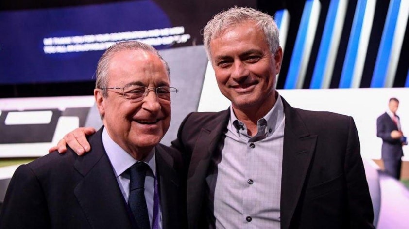 Chủ tịch Florentino Perez muốn đưa Jose Mourinho trở lại