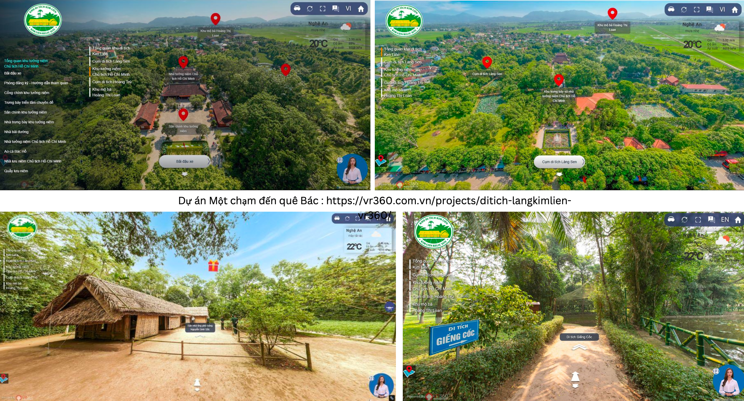 Dự án Một chạm đến Quê Bác ứng dụng công nghệ để phục vụ du khách. Ảnh NVCC