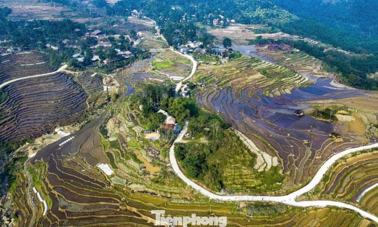 Toàn cảnh Pù Luông yên bình nhìn từ trên cao