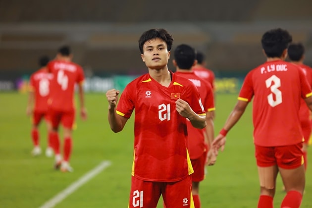 Phạm Minh Phúc tỏa sáng ở trận đấu với U23 UAE.