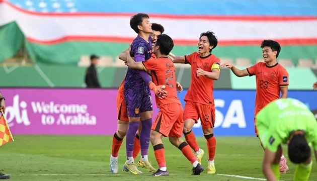 Thủ thành Li Hao là chốt chặn cuối cùng đầy tin cậy của U23 Trung Quốc.