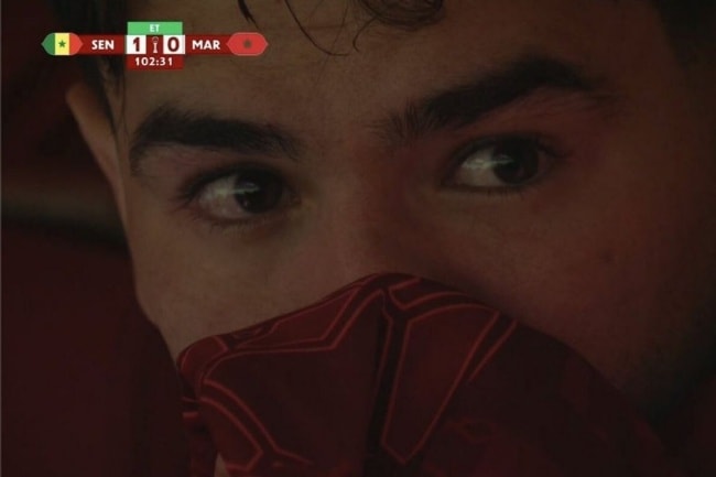 Brahim Diaz khóc nức nở sau khi Morocco thất bại.