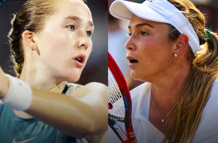 Andreeva (bên trái) thừa thắng xông lên sau chức vô địch Adelaide International 2026