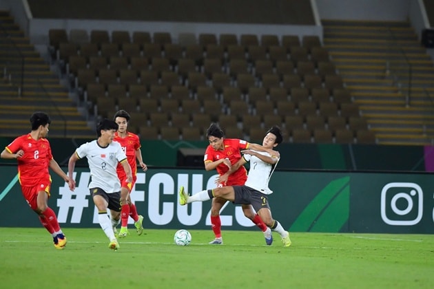 U23 Việt Nam không thể tiến vào trận chung kết sau thất bại trước U23 Trung Quốc. Ảnh: VFF
