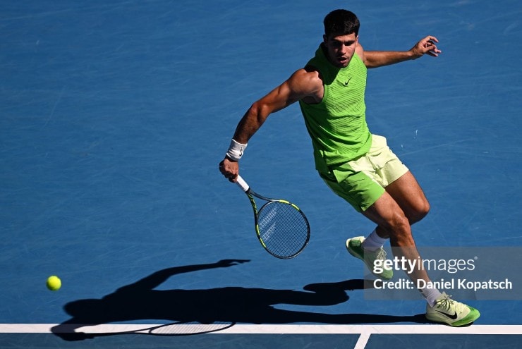 Carlos Alcaraz thi đấu tại Australian Open