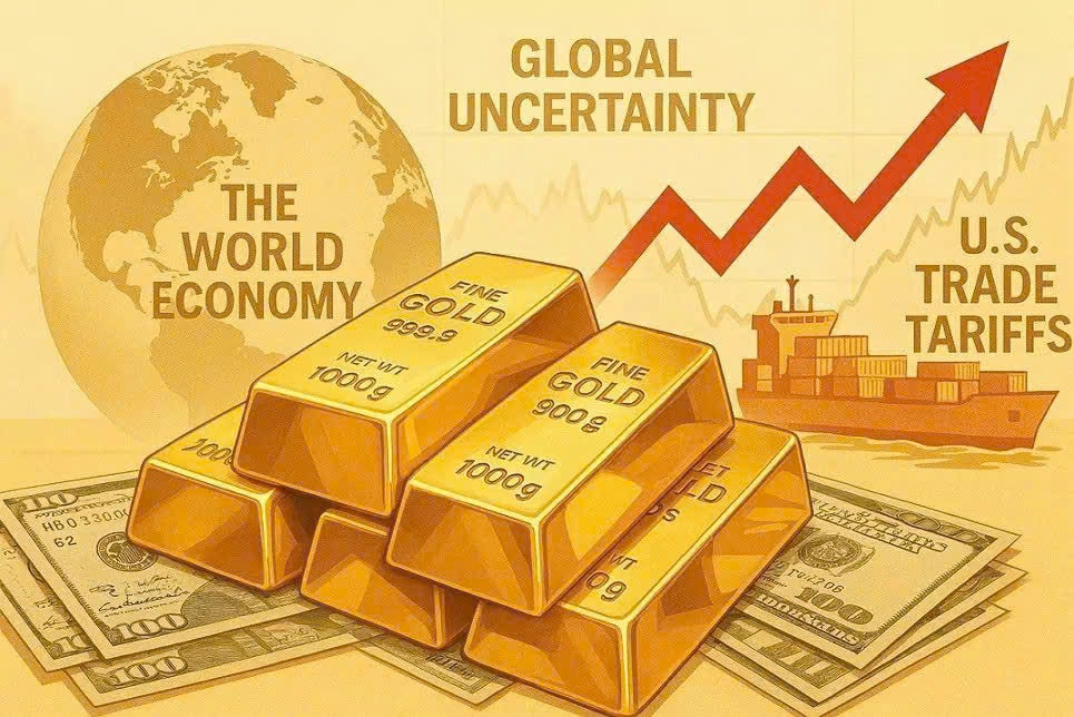 Giá vàng thế giới tăng sát mốc 5.000 USD/ounce do vai trò tài sản trú ẩn