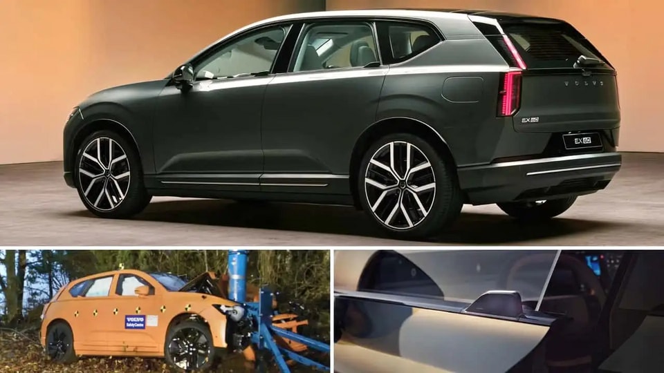 Thiết kế tay nắm cửa và hệ thống an toàn trên xe Volvo EX60