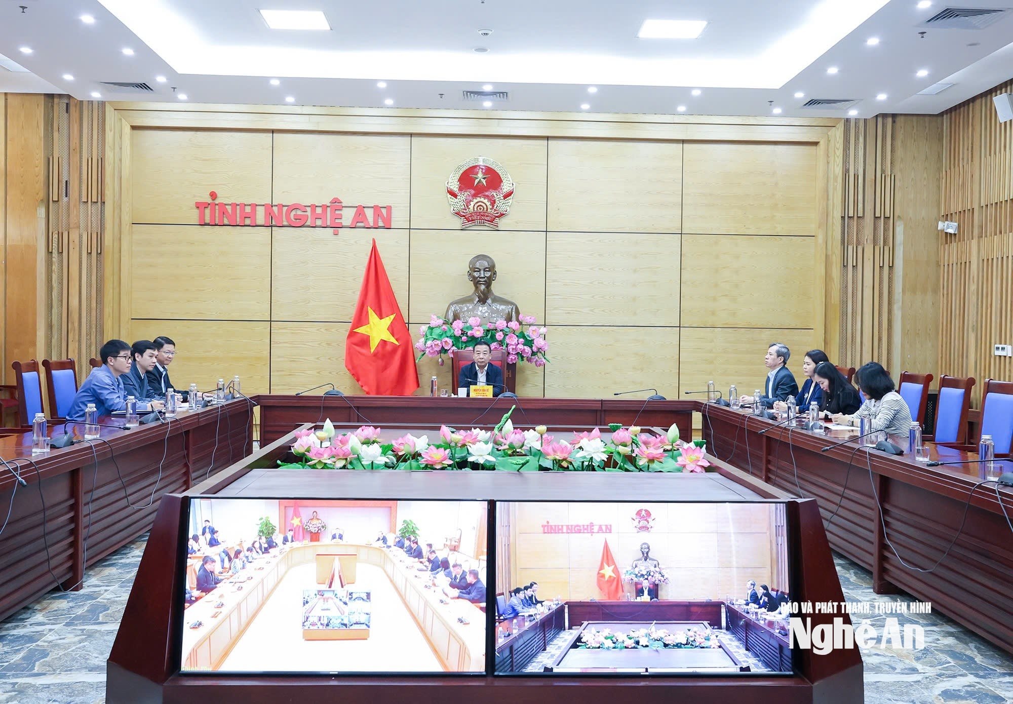 Descripción general de la ubicación de visualización remota de la provincia de Nghệ An.