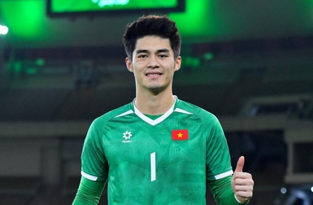 Thủ môn Trần Trung Kiên trong màu áo U23 Việt Nam tại giải U23 châu Á