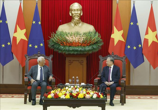 Tổng Bí thư Tô Lâm tiếp Chủ tịch Hội đồng châu Âu- Ảnh 2. Tổng Bí thư Tô Lâm tiếp Chủ tịch Hội đồng châu Âu- Ảnh 2.
