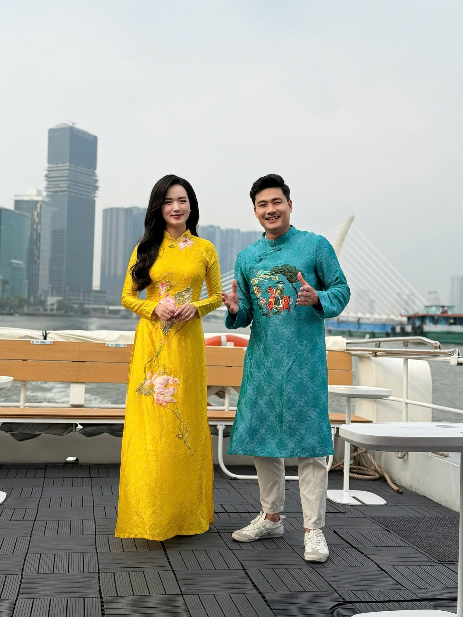 Một cảnh quay trong chương trình Chiều cuối năm với chủ đề Việt Nam trong tôi.