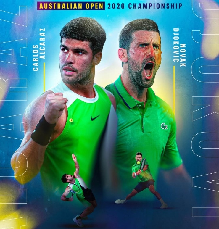 Trận chung kết lịch sử giữa Novak Djokovic và Carlos Alcaraz tại Australian Open 2026