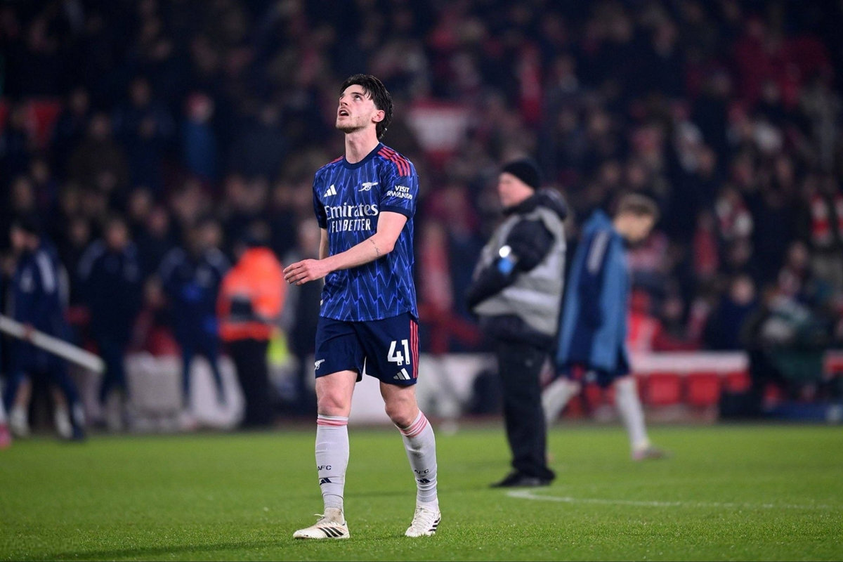 Declan Rice vỡ vụn sau 65 trận: Lời cảnh báo đỏ cho Arsenal và tuyển Anh