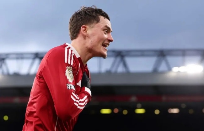 Florian Wirtz trong màu áo Liverpool.