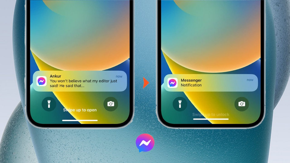 Giao diện thông báo gửi ảnh trên Messenger