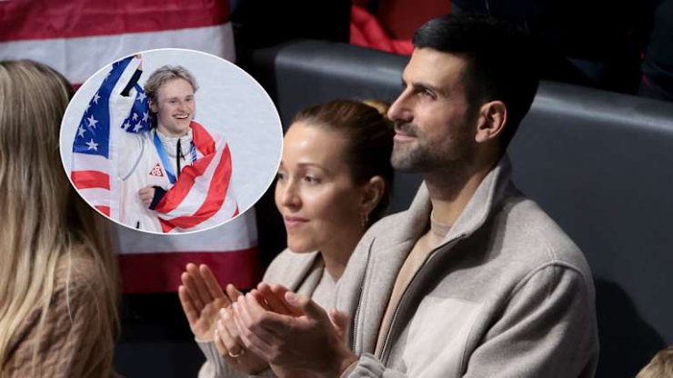 Ilia Malinin nhận lời tán dương từ vợ chồng Djokovic